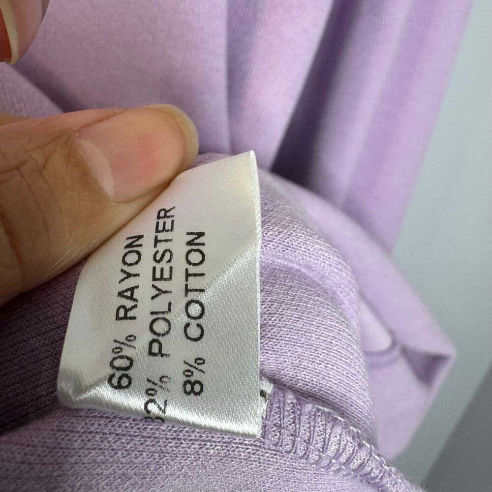 Peter Millar Men's Spur Purple Melange Fleece Quarter Zip Top Preppy Golf Mens M - Picture 7 of 8